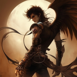 Dynamic Anime Steampunk Portrait