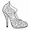 Shoes Fashion Coloring Pages For Teens