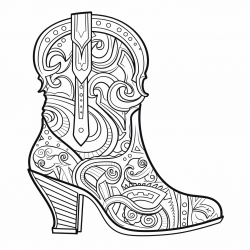 Shoes Fashion Coloring Pages For Teens