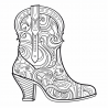 Shoes Fashion Coloring Pages For Teens