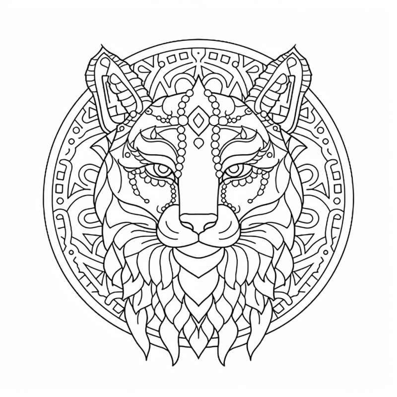 Animals Mandala Coloring Books Fun