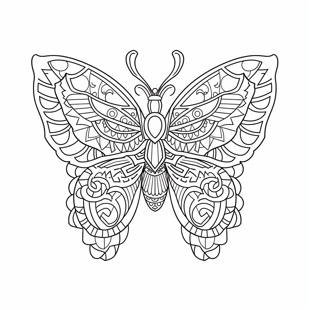 Midjourney Prompt for Animals Mandala Coloring Books Fun