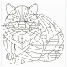 Geometric Pattern Animal Colouring Pages