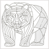 Geometric Pattern Animal Colouring Pages