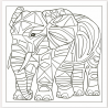 Geometric Pattern Animal Colouring Pages