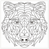 Geometric Pattern Animal Colouring Pages