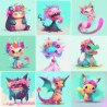 Cute Cartoon Style Pokemon Art