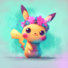 Cute Cartoon Style Pokemon Art