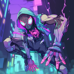 Cyberpunk Comic Hero