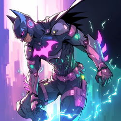 Cyberpunk Comic Hero