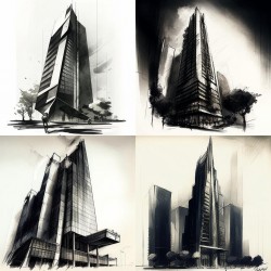 Ink Sketches of Architectural Marvels