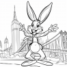 Cartoon Characters In Landmarks