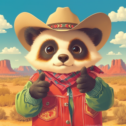 Cute Cowboy Animal Character