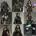 Fantasy Game Character Concept Art