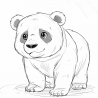 Line Art Animal Coloring Book