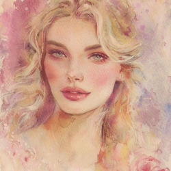 Watercolor Portrait Prompts – Elegance & Artistic Mastery