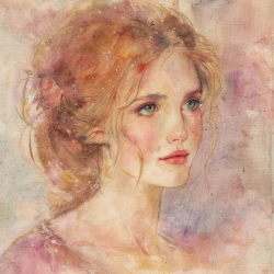 Watercolor Portrait Prompts – Elegance & Artistic Mastery