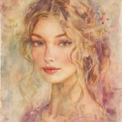 Watercolor Portrait Prompts...