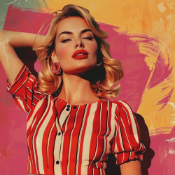 Pop Art Retro Portrait