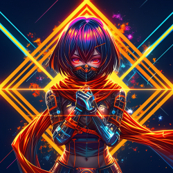 Vibrant Anime Digital Art