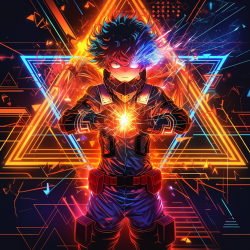 Vibrant Anime Digital Art