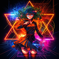 Vibrant Anime Digital Art