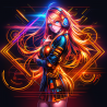 Vibrant Anime Digital Art