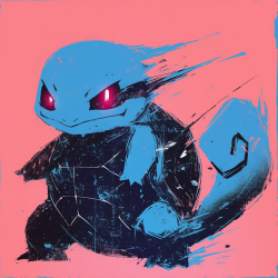 Bold Brushstroke Pokemon Art