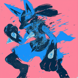 Bold Brushstroke Pokemon Art