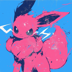 Bold Brushstroke Pokemon Art