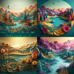 Quilled Scenic Art