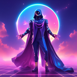 Synthwave Game Character Design