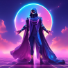 Synthwave Game Character Design