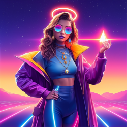 Synthwave Game Character Design