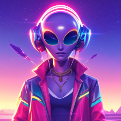 Synthwave Game Character Design