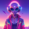 Synthwave Game Character Design