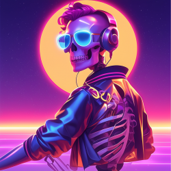 Synthwave Game Character Design