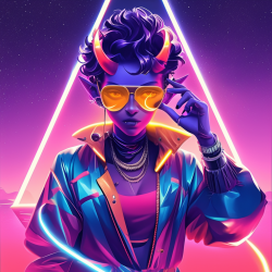 Synthwave Game Character Design