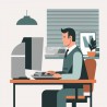 Office Duty & Business Activity Illustrations