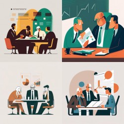 Office Duty & Business Activity Illustrations