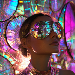 Psychedelic Futurist Portrait