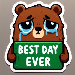 Sad Animal Characters Stickers