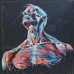 Chalk Artistic Human Anatomy Studies