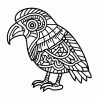 Bold Lines Animal Mandala Coloring Pages