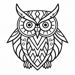 Bold Lines Animal Mandala Coloring Pages