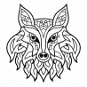 Bold Lines Animal Mandala Coloring Pages