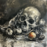 Dark Surreal Charcoal Style Paintings