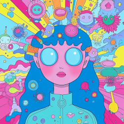 Psychedelic Surreal Cartoonish Artwork